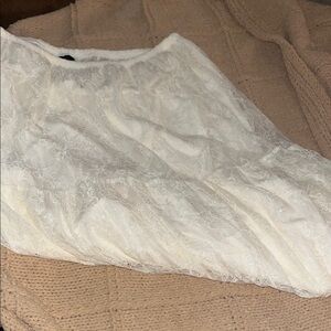 White Lace maxi Skirt